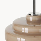 Tiered macaron glass pendant light