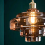 Tiered macaron glass pendant light