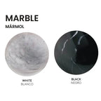 Opal glass and marble tiered chandelier, marble options