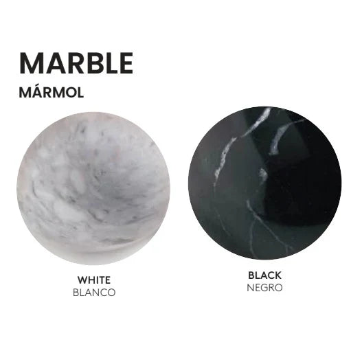 Opal glass and marble tiered chandelier, marble options
