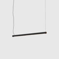 Tilting linear LED pendant, in black