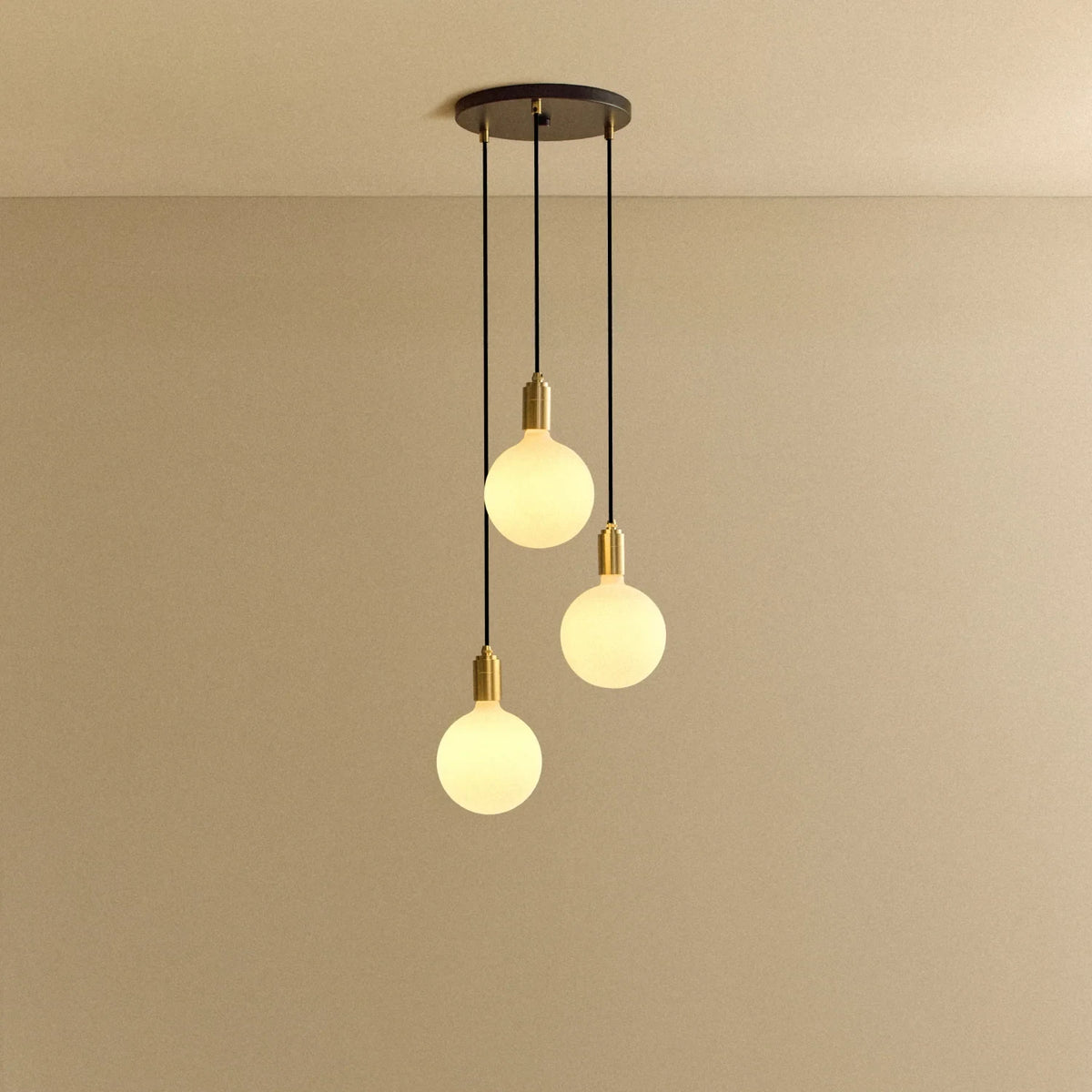 Three Glowing Globes