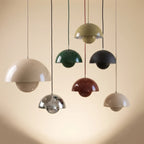 Two-dome pendant lights in several colours and sizes