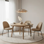 Wavy fabric LED pendant light