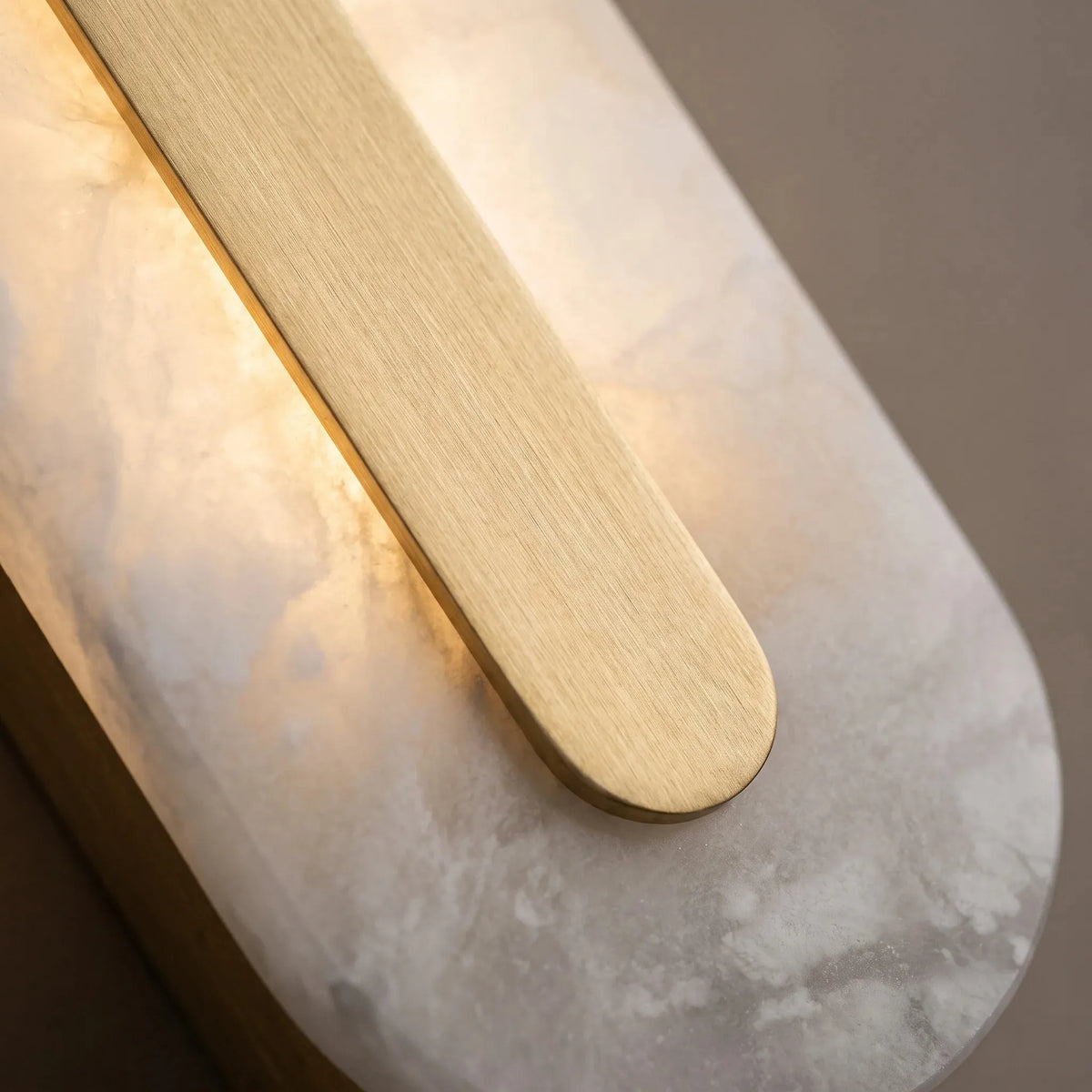 Slim Blade Alabaster Wall Light