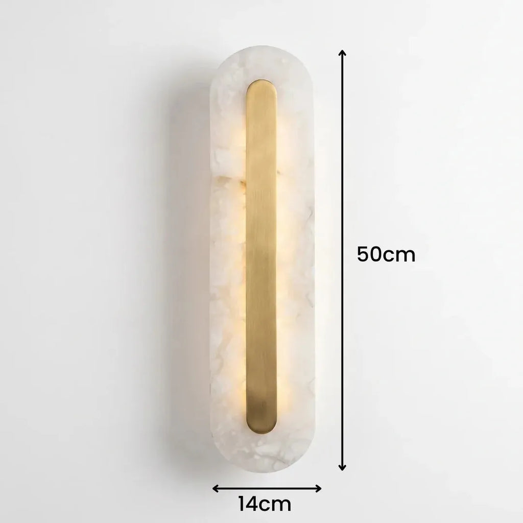 Slim Blade Alabaster Wall Light