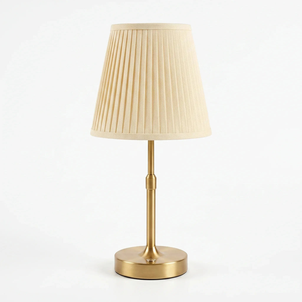 Slim Pleated Cordless Table Lamp