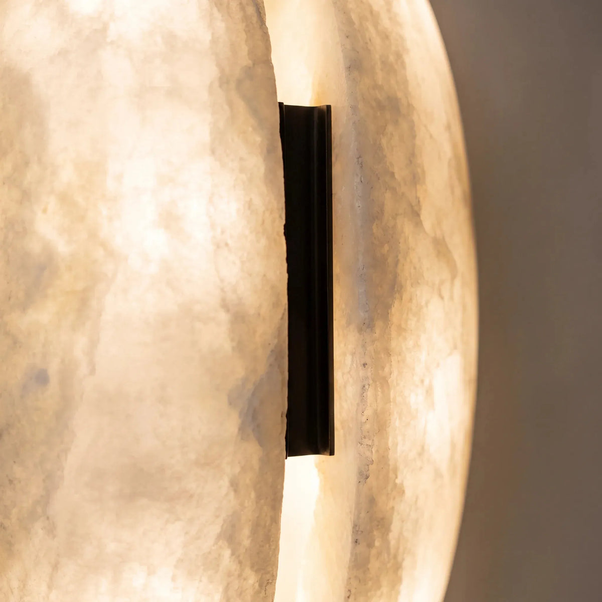 Split Alabaster Leaf Wall Light