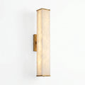 Square Alabaster Column Wall Light