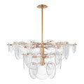 Tiered Glass Disc Chandelier