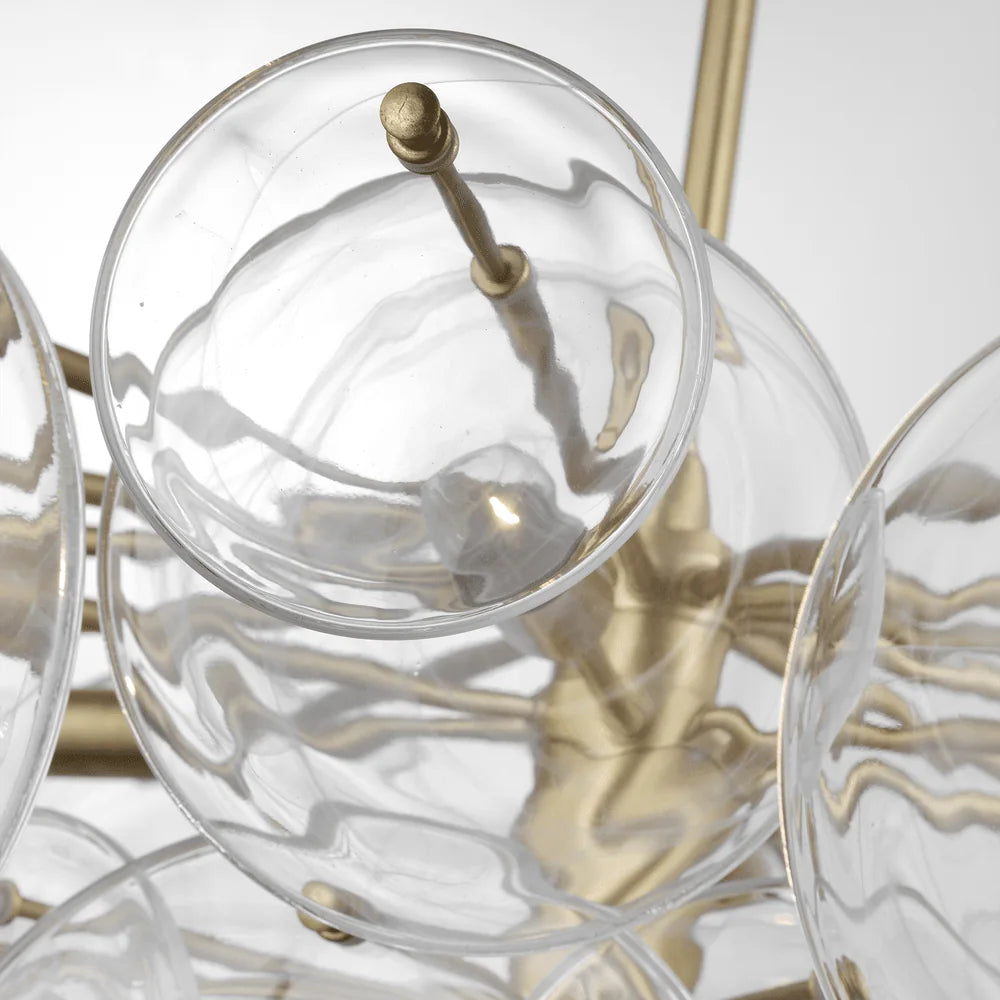 Tiered Glass Disc Chandelier
