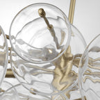 Tiered Glass Disc Chandelier