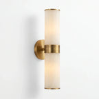 Twin Cylinder Alabaster Wall Light